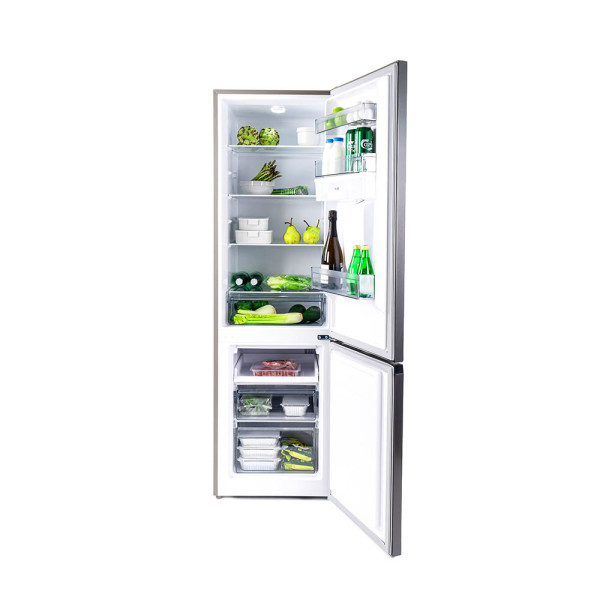 Комбинирани хладилник с фризер в цвят инокс