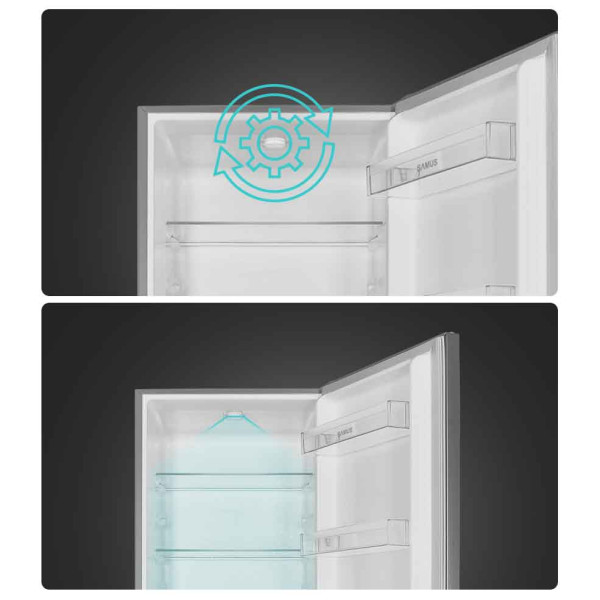 Хладилник с фризер общ обем 262л