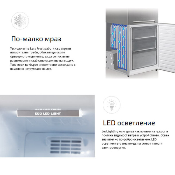 Хладилник с фризер VOX KK 3400 F