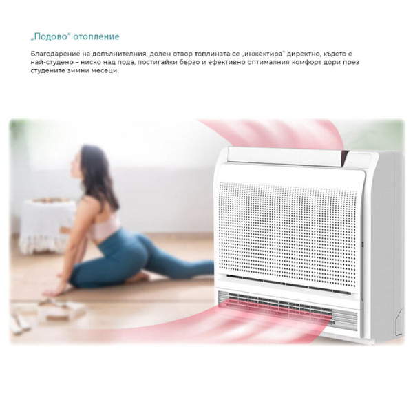 Инверторен климатик AUX AUCO-H12/4R3B, подово тяло