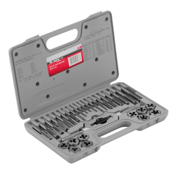 Комплект метчици и плашки MTX М3-М12, 31 части