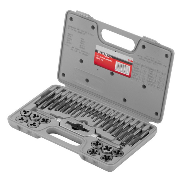 Комплект метчици и плашки MTX М3-М12, 31 части