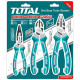 Комплект клещи с лост TOTAL Industrial, Cr-V, 3 броя