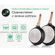 Комплект тенджери и тигани Just Perfecto JL-27, 15 ч, Индукция, Черен