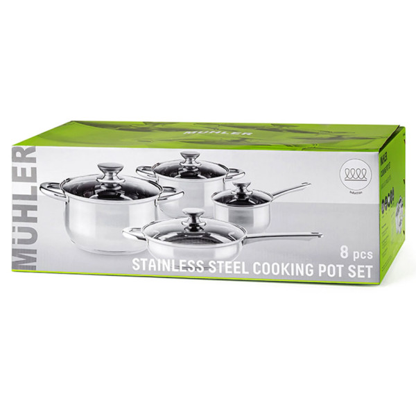 Комплект тенджери и съдове за товене Muhler MR-842 NEW