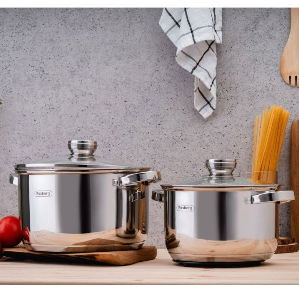 Комплект тенджери и тигани Rosberg R51210L12BM