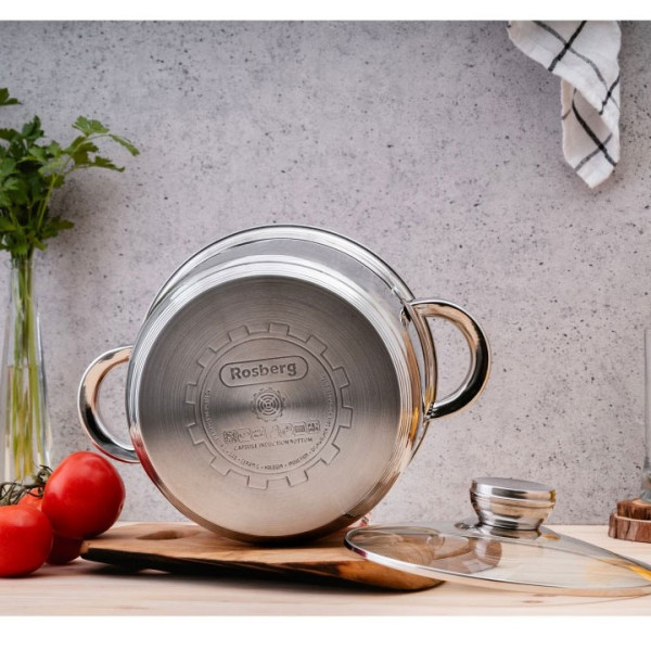 Комплект тенджери и тигани Rosberg R51210L12BM