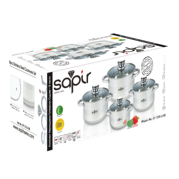 Комплект тенджери SAPIR SP 1210 LI8B, 4бр, Индукция
