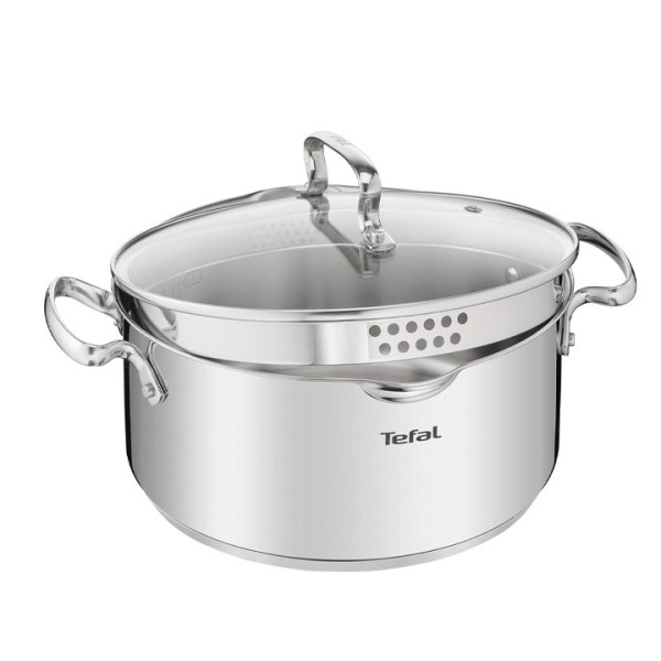 Комплект тигани и тенджери Tefal Duetto Plus G719S655 6части, Inox 