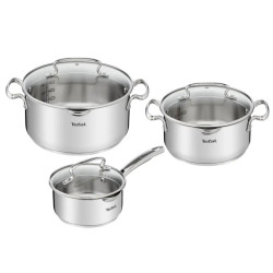 Комплект тигани и тенджери Tefal Duetto Plus G719S655 6части, Inox 