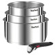 Комплект тиган Tefal L8964S44, 4части, 16-18-20см, подвижна дръжка