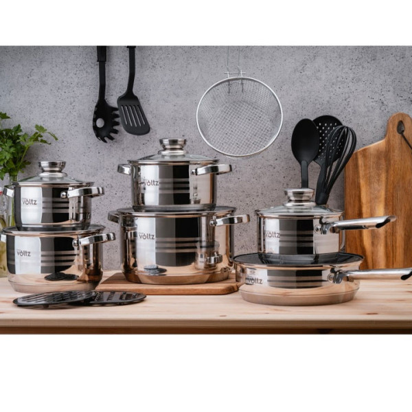 Комплект тенджери и тигани Oliver Voltz OV51210R20B