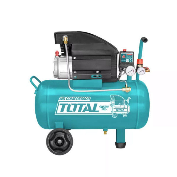Бутален компресор TOTAL, 50L, 1100 W, 1.5HP, 8bar, 119L/min