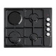 Плот за вграждане KUMTEL LX-412BF, 3газ +1електричество, черен