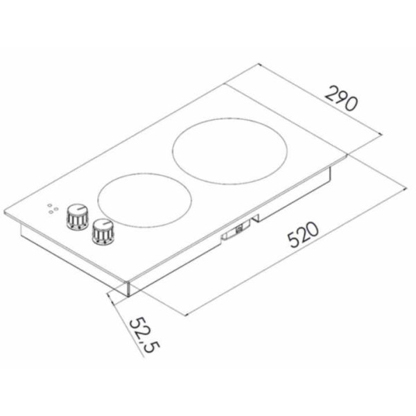 Плот за вграждане KUMTEL V3-02P, 2Е