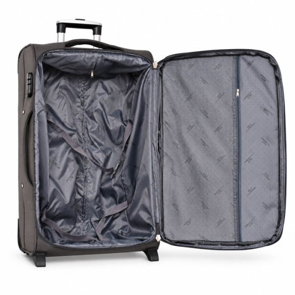 Текстилен куфар PERFECT++LINE 1709-2, 99 л, Сив
