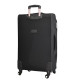 Голям текстилен куфар Perfect line 1709-4, 28", 89l, черен