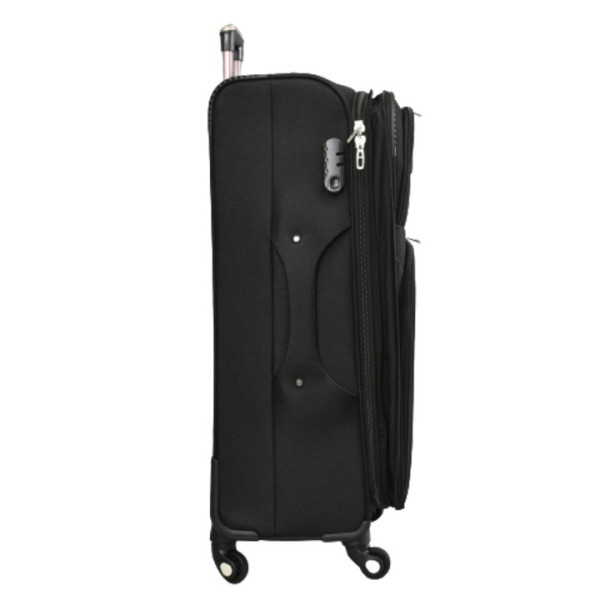 Голям текстилен куфар Perfect line 1709-4, 28", 89l, черен