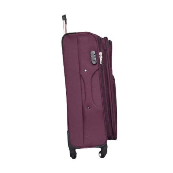 Голям текстилен куфар PERFECT LINE 1709-4, 89l , лилав