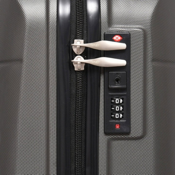 Куфар PERFECT LINE ABS 8093, 48/20/30 см, 24 л, Тъмносив
