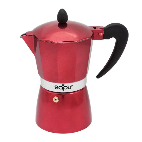 Кубинска кафеварка SAPIR SP 1173 I9R, 540ml, червен