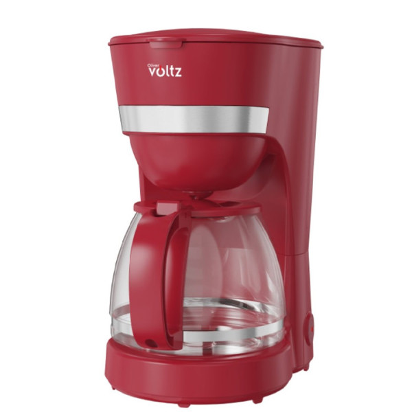 Кафеварка Oliver Voltz Daisy OV51170WN, 600W, 1.25л, червен