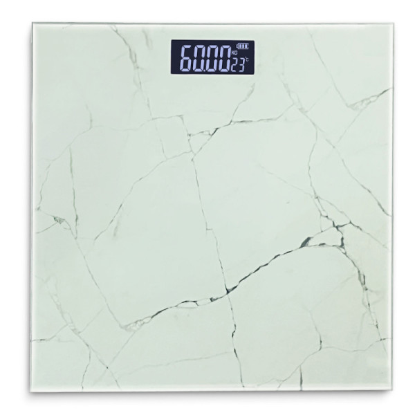 Кантар за тегло дигитален Rosberg R51650G, Бял мрамор 