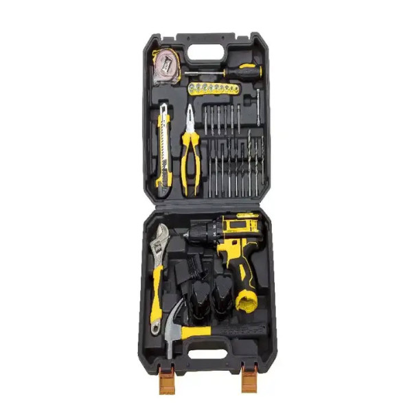 Комплект акумулаторна бормашина Moller 45007, 12V 1500mAh с 34 инструмента