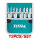Комплект акумулаторен перфоратор TOTAL 20V, Аксесоари + Подарък чопър 30 W