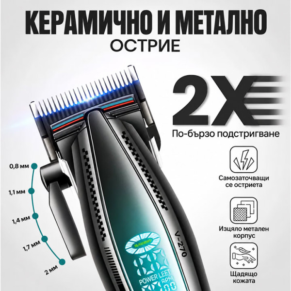 Професионална машинка за подстригване VGR V-270