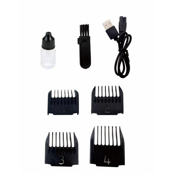 Машинка за подстригване зареждаща се Rosberg R51810K, USB, 5W, Сребрист