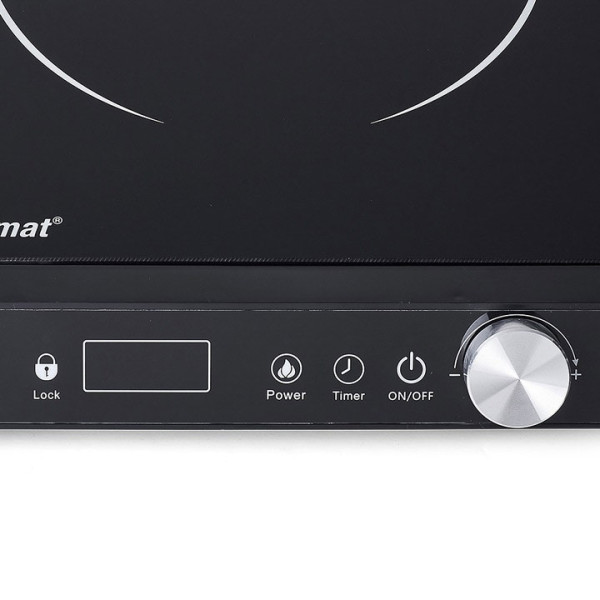 Котлон керамичен Diplomat DGC-B1822K, 2000W, LED дисплей, черен