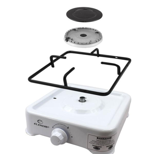 Единичен газов котлон ELEKOM ЕК-G1 W, 2.44kWh, бял