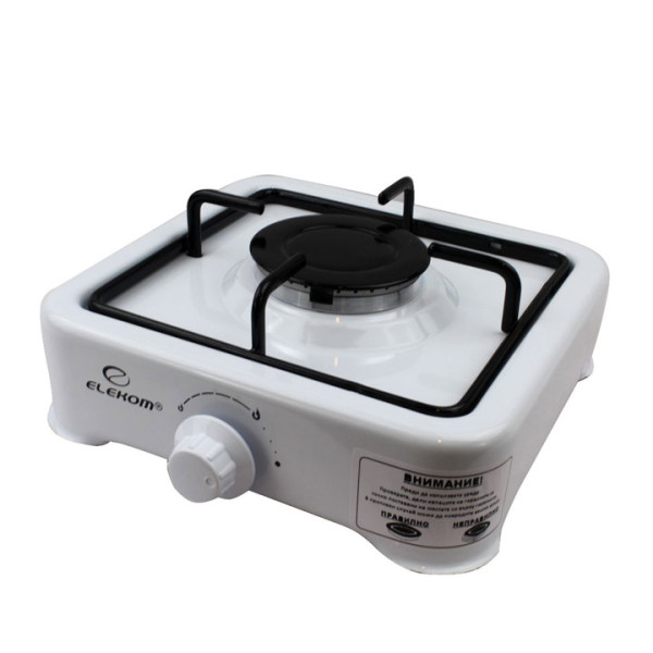 Единичен газов котлон ELEKOM ЕК-G1 W, 2.44kWh, бял