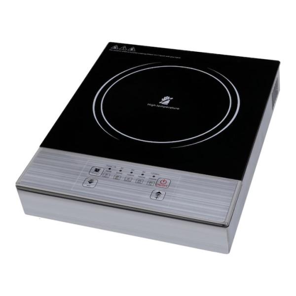 Единичен  инфрачервен котлон ELITE EFP-1256B, Сензорно управление, Черен/инокс