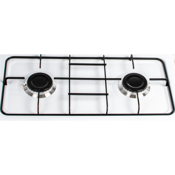 Котлон газов двоен Rosberg R51454E2L бял