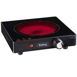 Керамичен котлон Rosberg 51445DB, Инфрачервен, Термостат, Черен