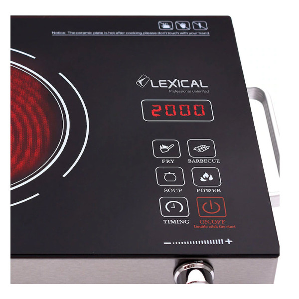 Керамичен котлон Lexical LHP-2705, тъч скрийн, 2000W