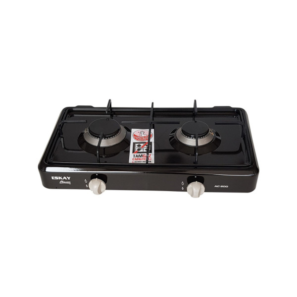 Двоен газов котлон черен