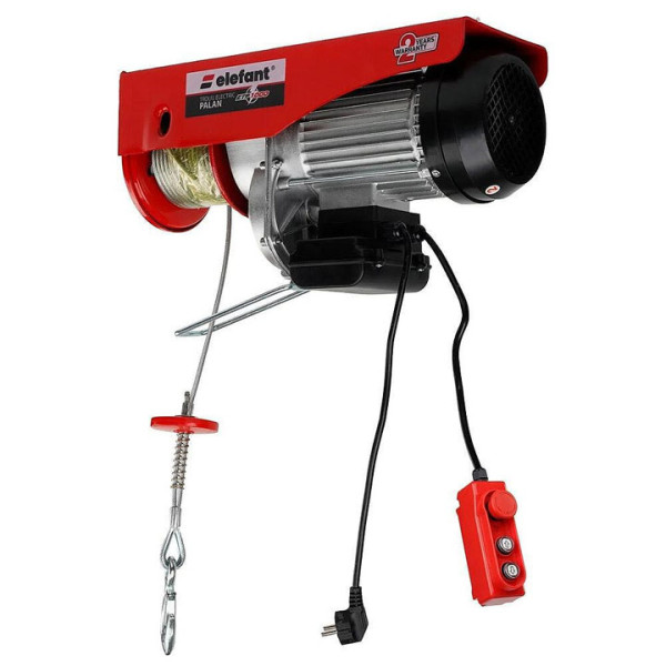 Електрическа лебедка ELEFANT ЕТР1000, 1600W, 1000кг, 20м кабел