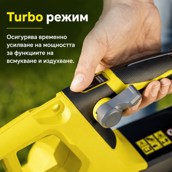 Уред за издухване и събиране листа Karcher BLV 18-200 без батерия 