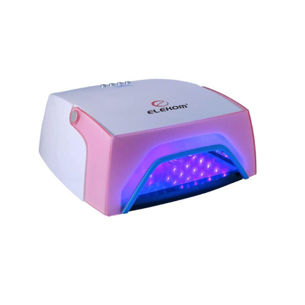 UV LED лампа за маникюр и педикюр Elekom EK-050, 12 W, Таймер 30/60/90 сек