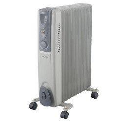 Маслен радиатор ELITE EO-11250,11 ребра, Бял