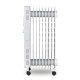 Маслен радиатор KUMTEL KUM-1225S, 2000W, 9 ребра, Бял