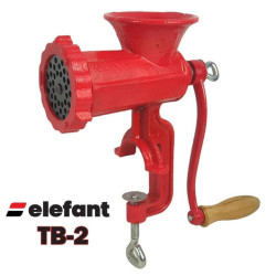 Ръчна месомелачка ELEFANT TB-2, 4 остриета и решетка 6мм