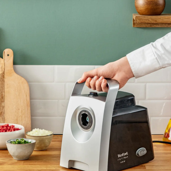 Месомелачка Tefal HV1 NE109838, 1400 W Max, 1.7 кг/мин, Приставка за домати, 7 в 1