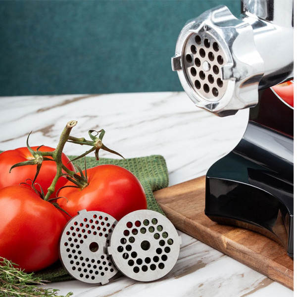 Месомелачка Voltz OV51991F 1800W, Аксесоар за домати и колбаси, Черен