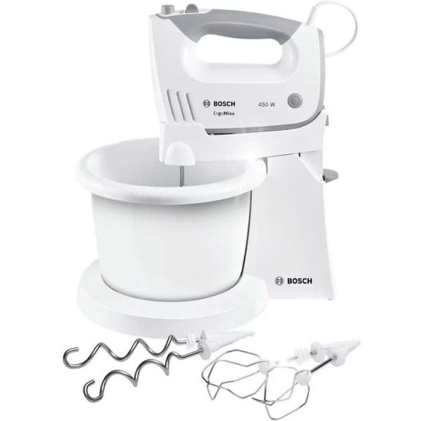 Миксер с купа BOSCH MFQ36460, 450W, бял