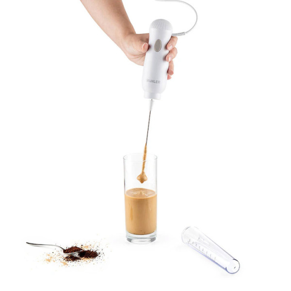 Фрапе миксер  MUHLER FMX 252N,25W 80ML, ръчен, бял