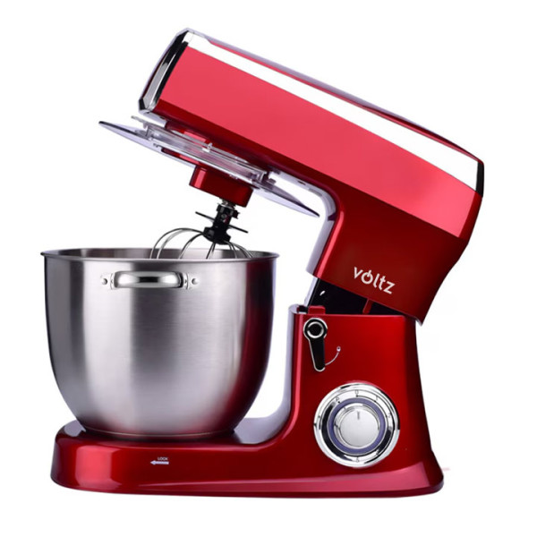 Планетарен миксер Oliver Voltz OV51115A, 2100W, 7.5L, Червен